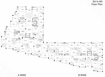 B Cluster Plan from 2nd to 6th Floor safar-pride B Cluster Plan from 2nd to 6th Floor