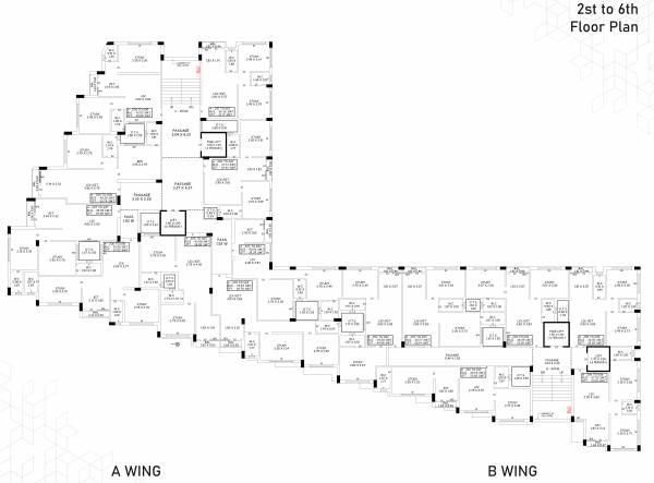  safar-pride B Cluster Plan from 2nd to 6th Floor