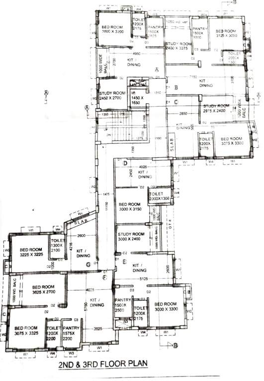  kali apartment Kali Apartment Cluster Plan for 1st Floor