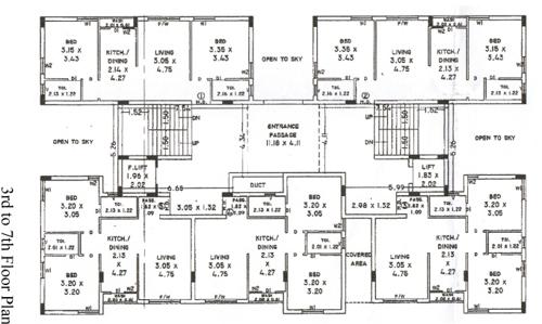  swayam-atulyam Swayam Atulyam Cluster Plan from 3rd to 7th Floor