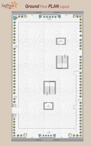  saffron-aqua Wing B Cluster Plan