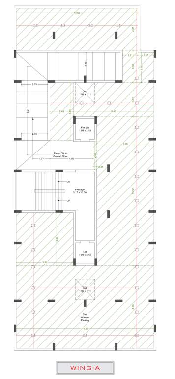  flora nest Block A Cluster Plan for 1st Floor
