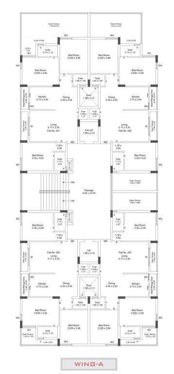  flora nest Block A Cluster Plan for 2nd Floor