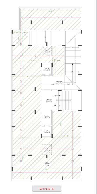  flora nest Block C Cluster Plan for 1st Floor