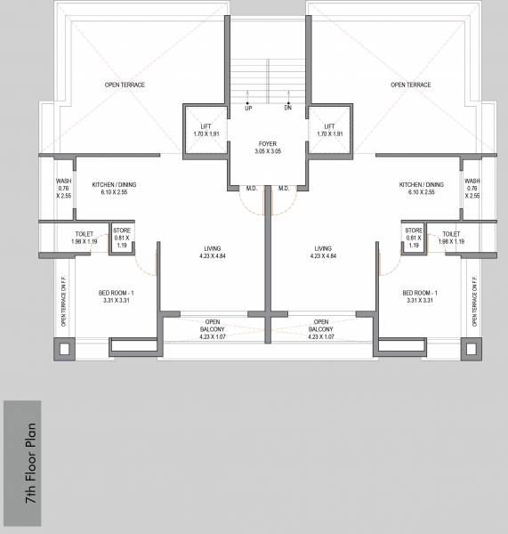  aviary A Cluster Plan for 7th Floor
