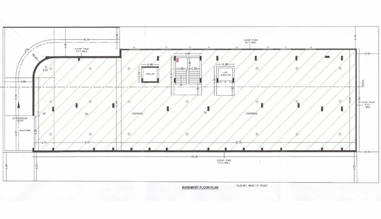  heights Madhuvan Heights Cluster Plan for basement plan