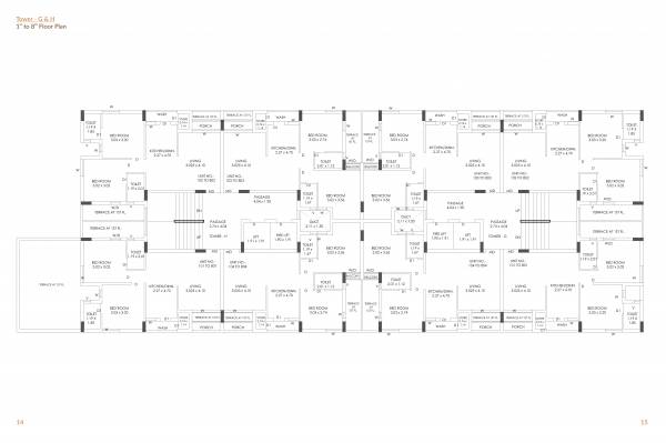  savan-sentosa Tower G Cluster Plan from 1st to 8th Floor