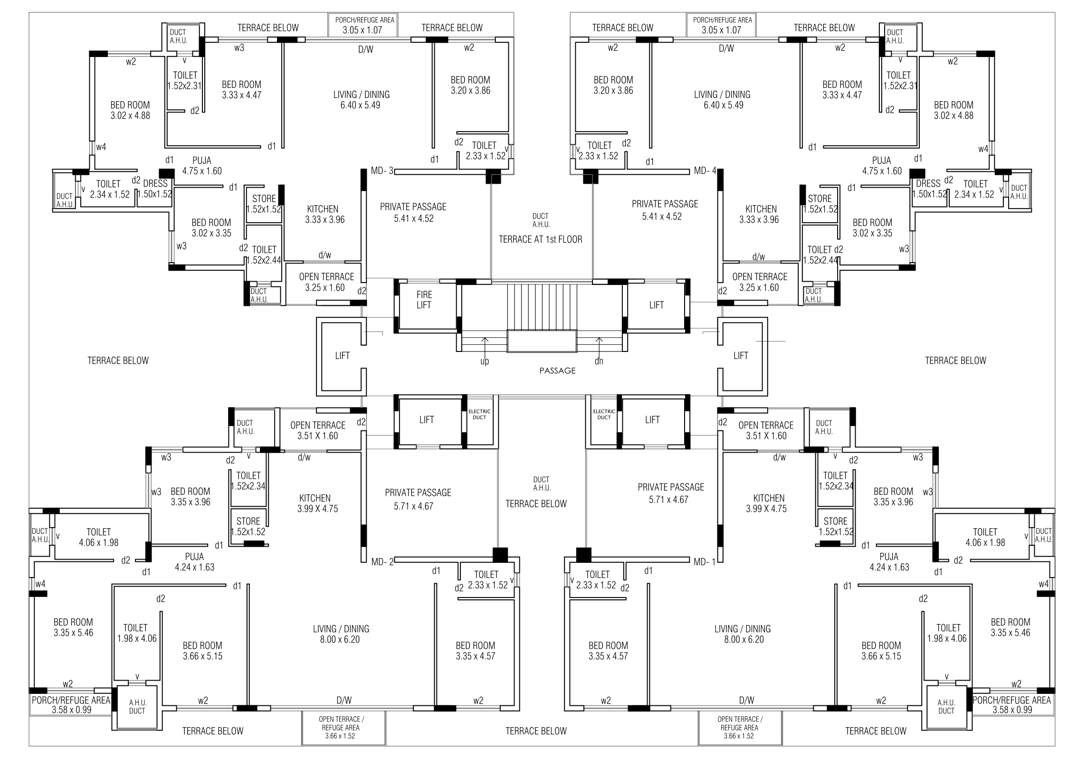  the galaxy gardens Tower A Cluster Plan for 10th Floor