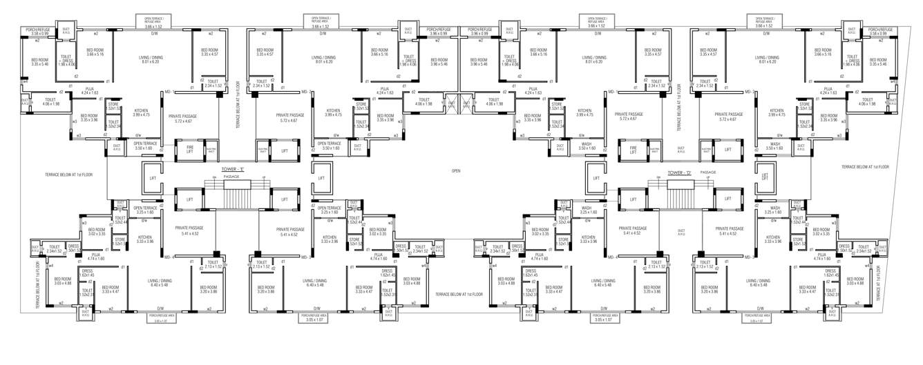  the galaxy gardens Tower E Cluster Plan for 10th Floor
