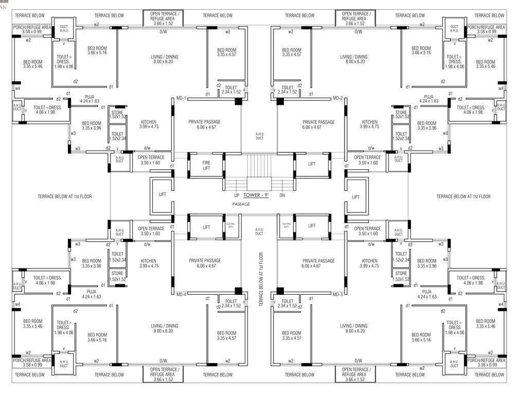  the galaxy gardens Tower F Cluster Plan for 10th Floor