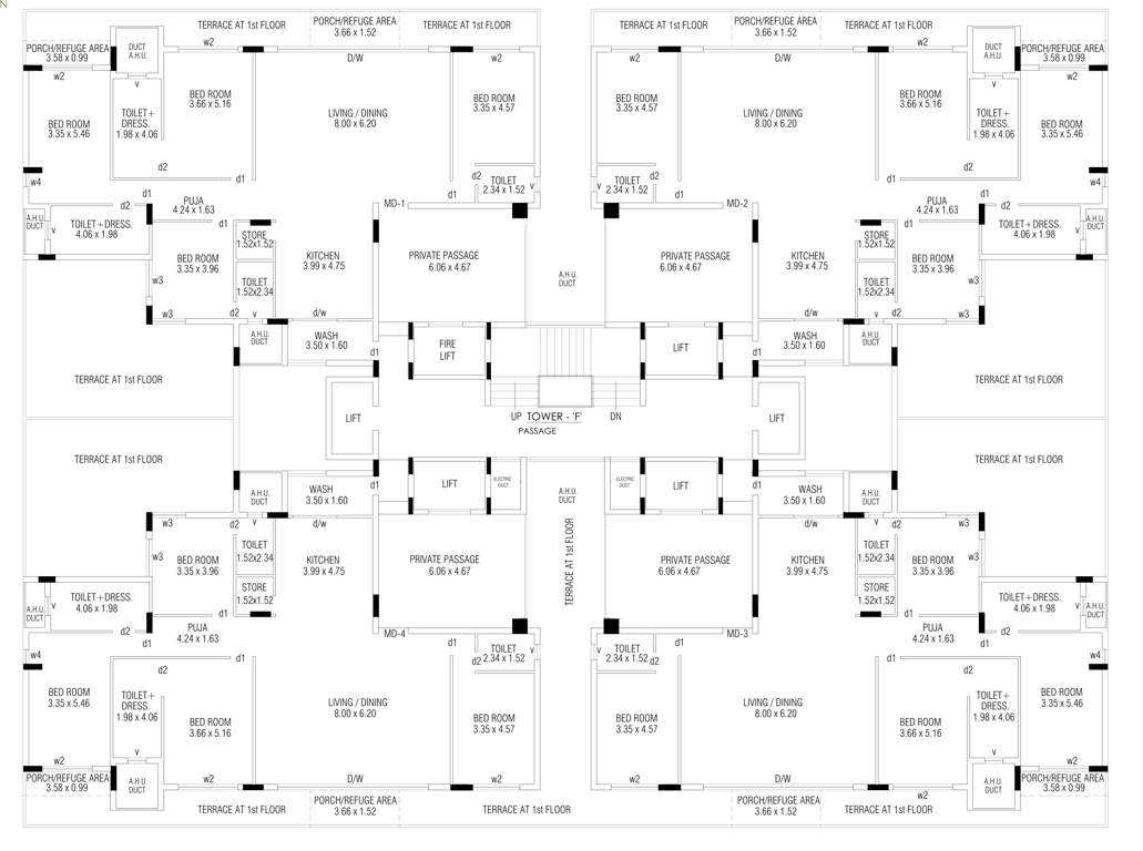  the galaxy gardens Tower F Cluster Plan for 1st Floor