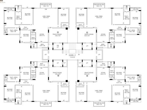 Tower F Cluster Plan from 2nd to 9th Floor the-galaxy-gardens Tower F Cluster Plan from 2nd to 9th Floor