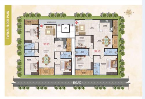  sylveste Sylveste Cluster Plan from 1st to 4th Floor
