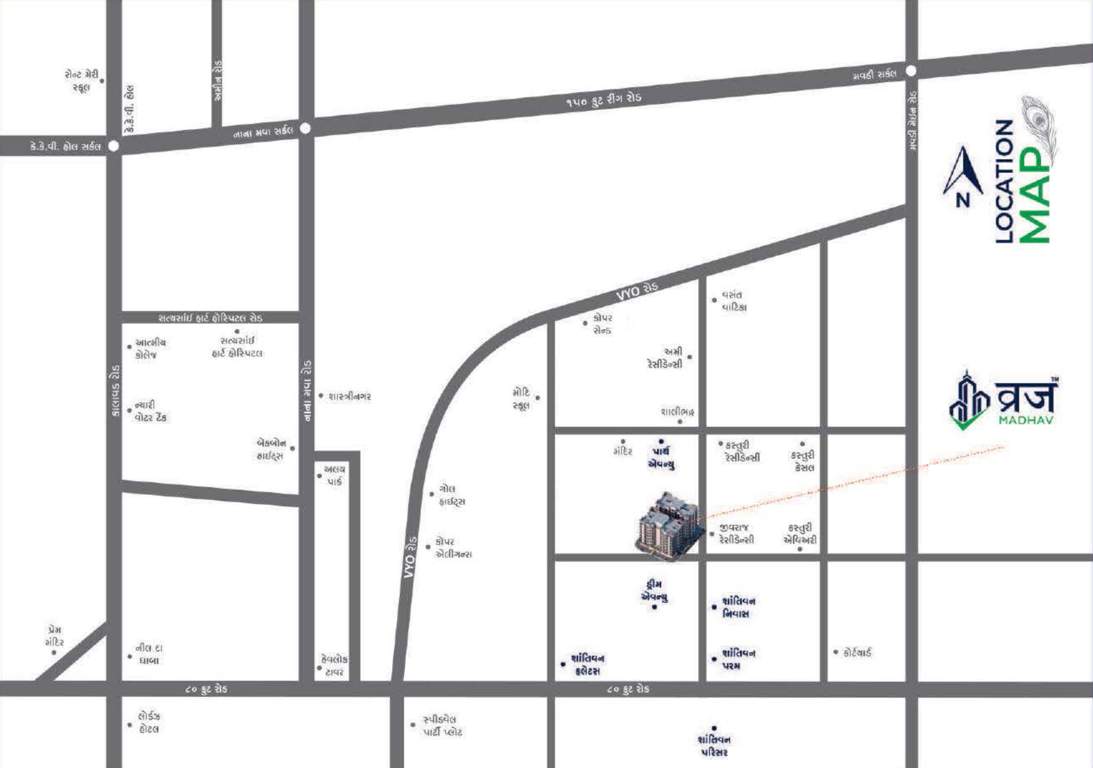  vraj madhav Location Plan