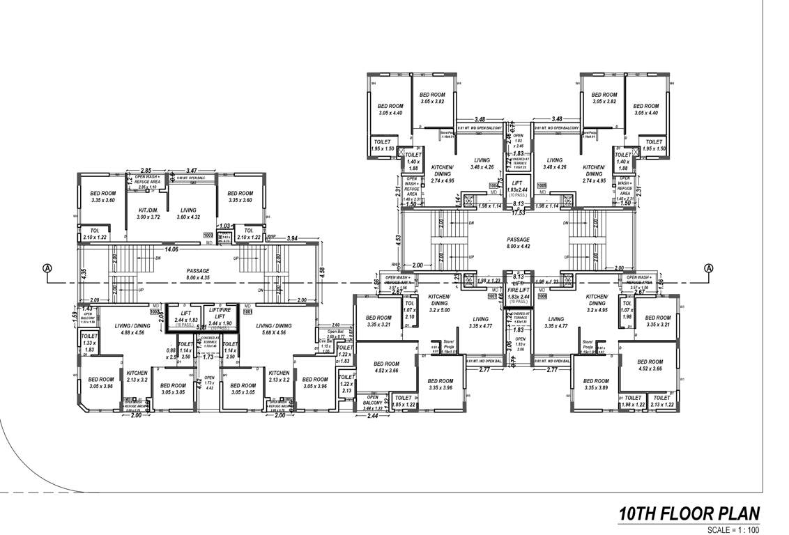  rangmahol Rangmahol Cluster Plan for 10th Floor