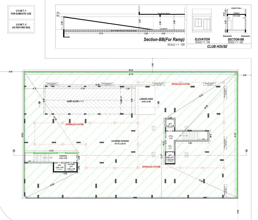  rangmahol Rangmahol Cluster Plan for basement plan