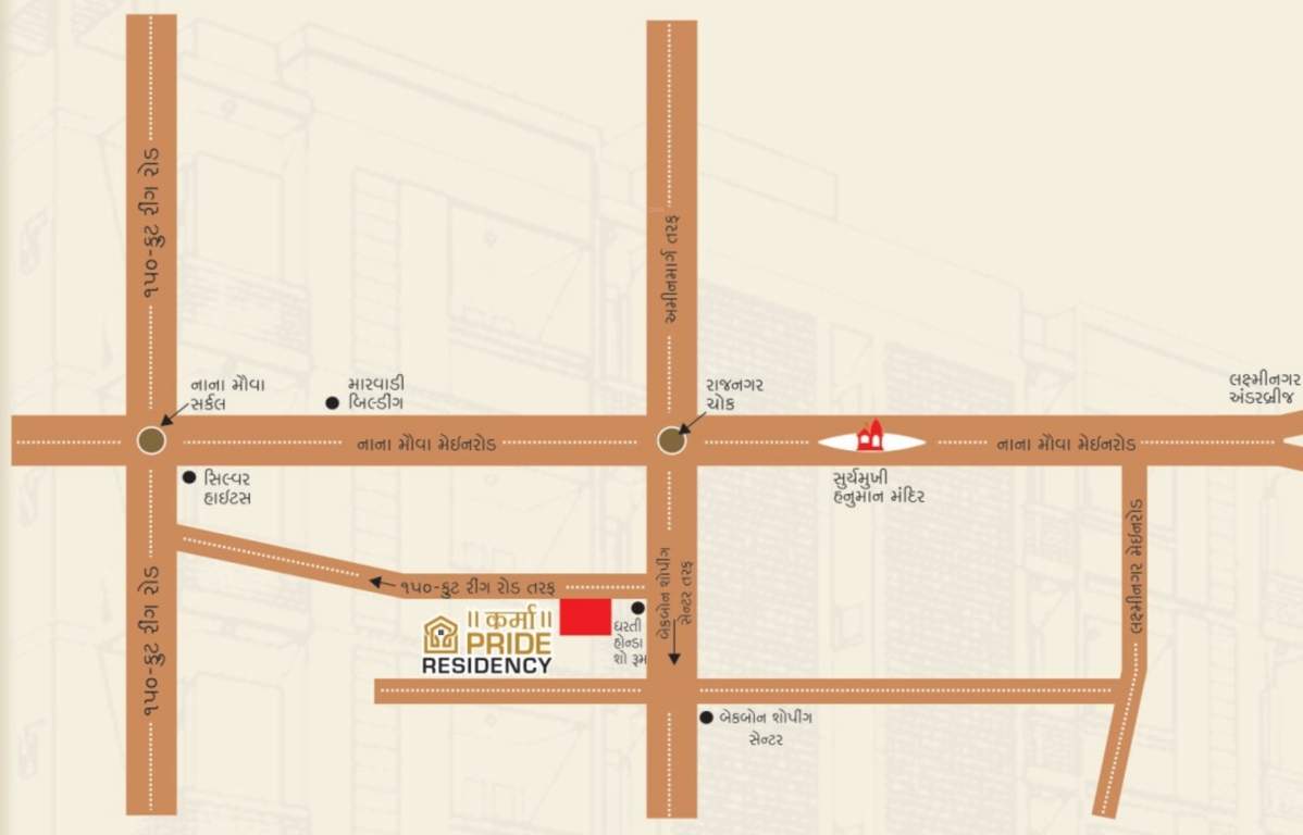  karma pride residency Location Plan