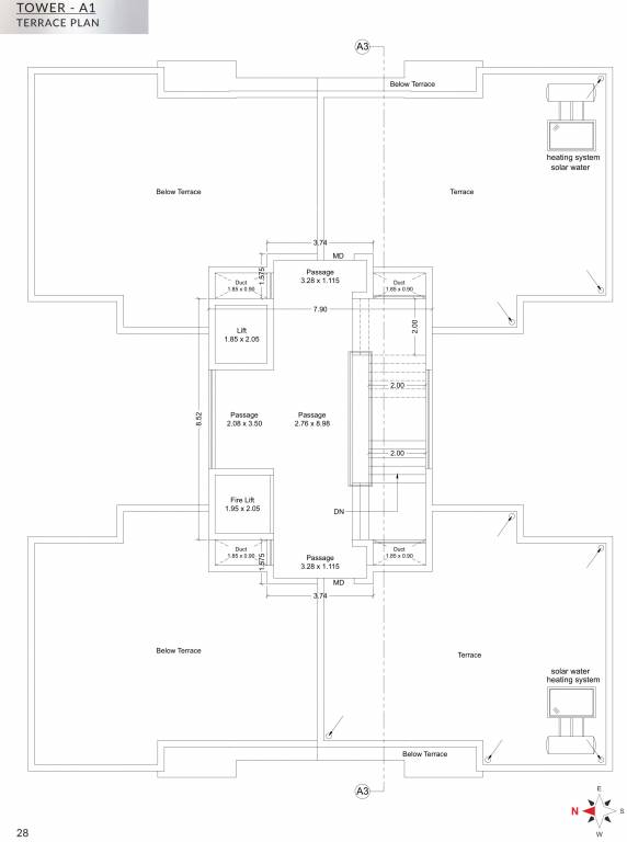  nandan Wing A1 Cluster Plan For Terrace