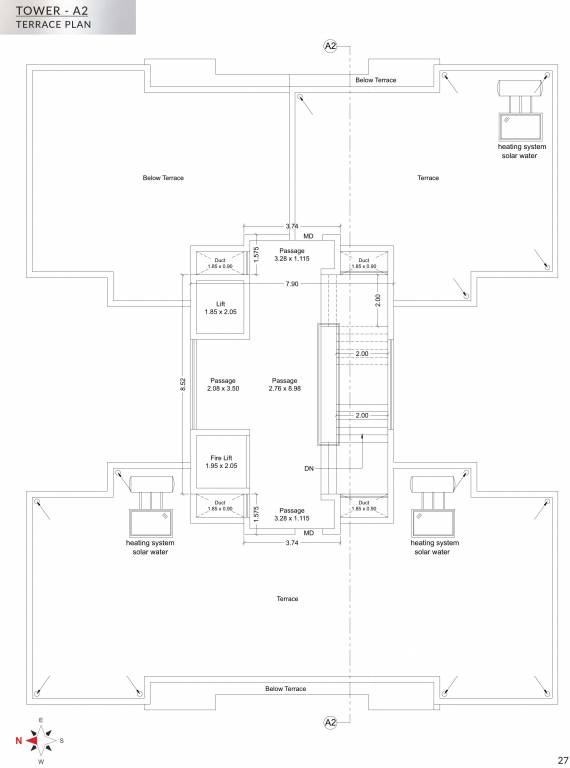  nandan Wing A2 Cluster Plan For Terrace