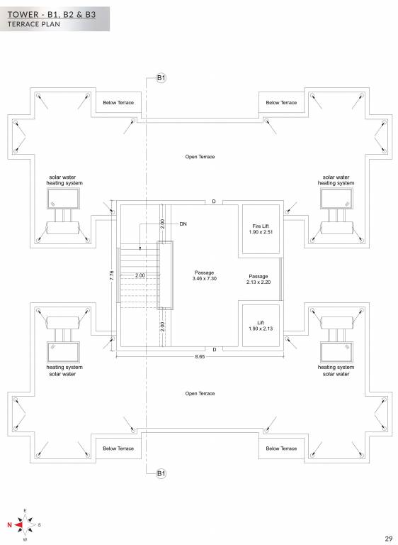  nandan Wing B1, B2,B3 Cluster Plan For Terrace