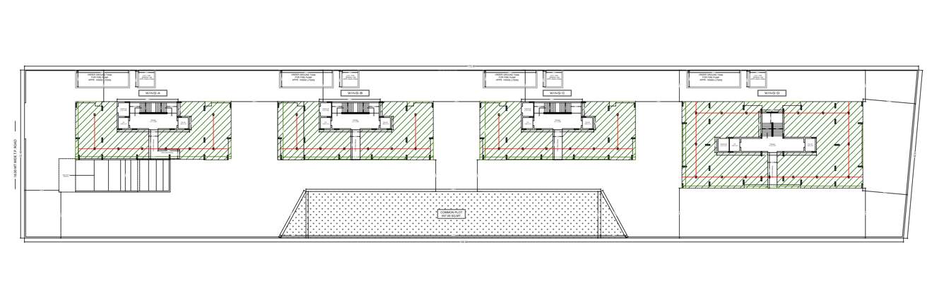  heights Wing A Cluster Plan for ground Floor