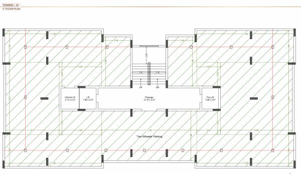 Wing D Cluster Plan for 1st Floor heights Wing D Cluster Plan for 1st Floor