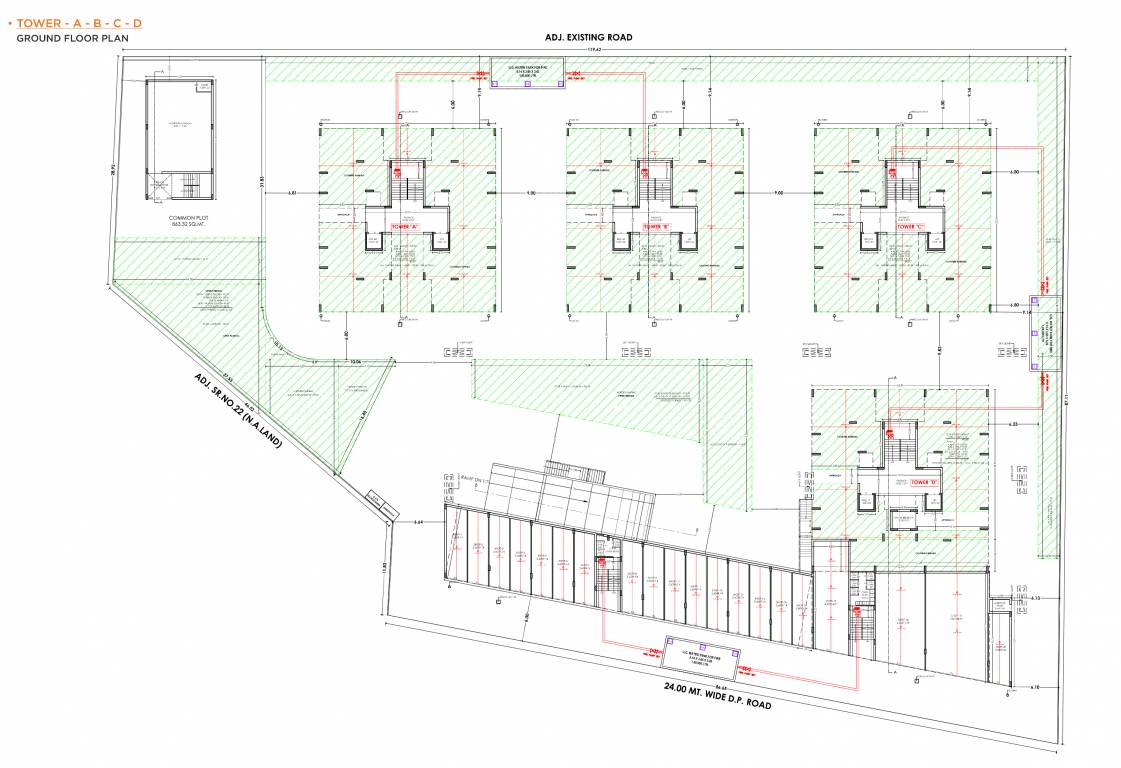  shilpan prime B Cluster Plan for ground Floor