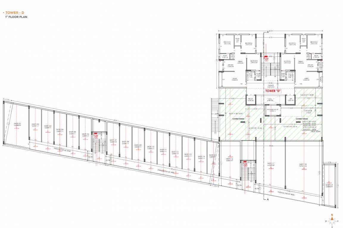  shilpan prime D Cluster Plan for 1st Floor