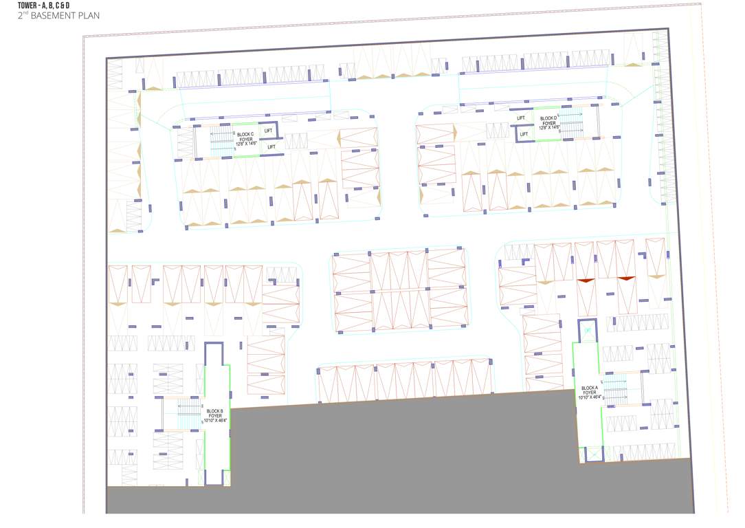  r k highstreet B Cluster Plan for basment Floor Plan Floor