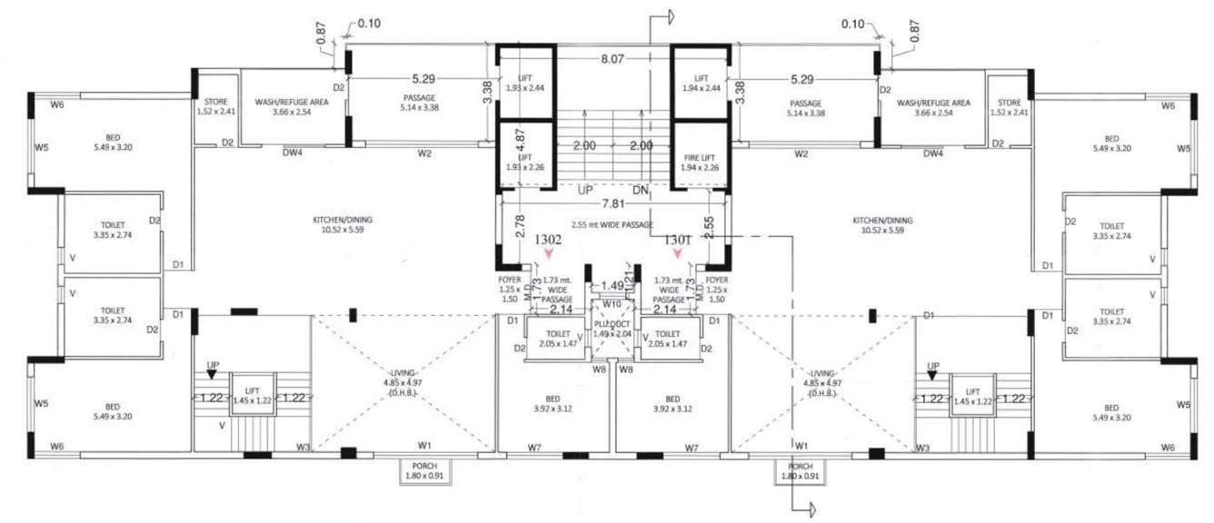  urbana gardens Wing A Cluster Plan