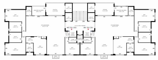 Wing A Cluster Plan urbana-gardens Wing A Cluster Plan