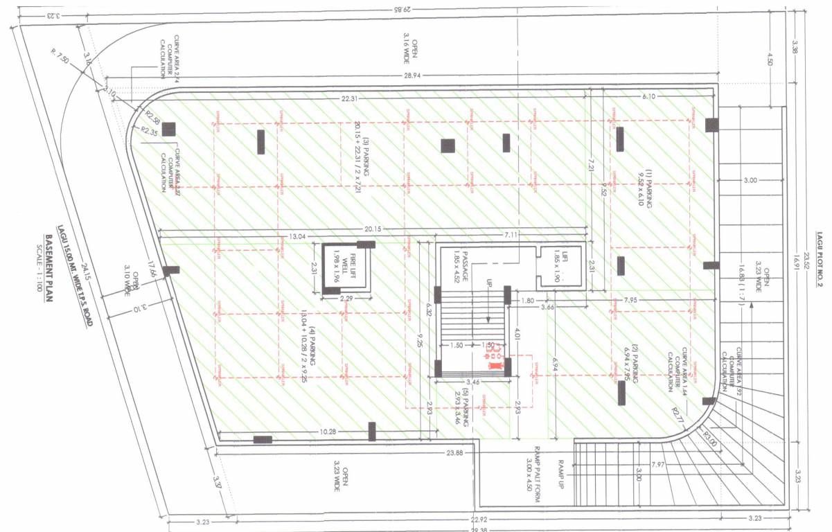 krishna heights Radhe Krishna Heights Cluster Plan for Basement Floor