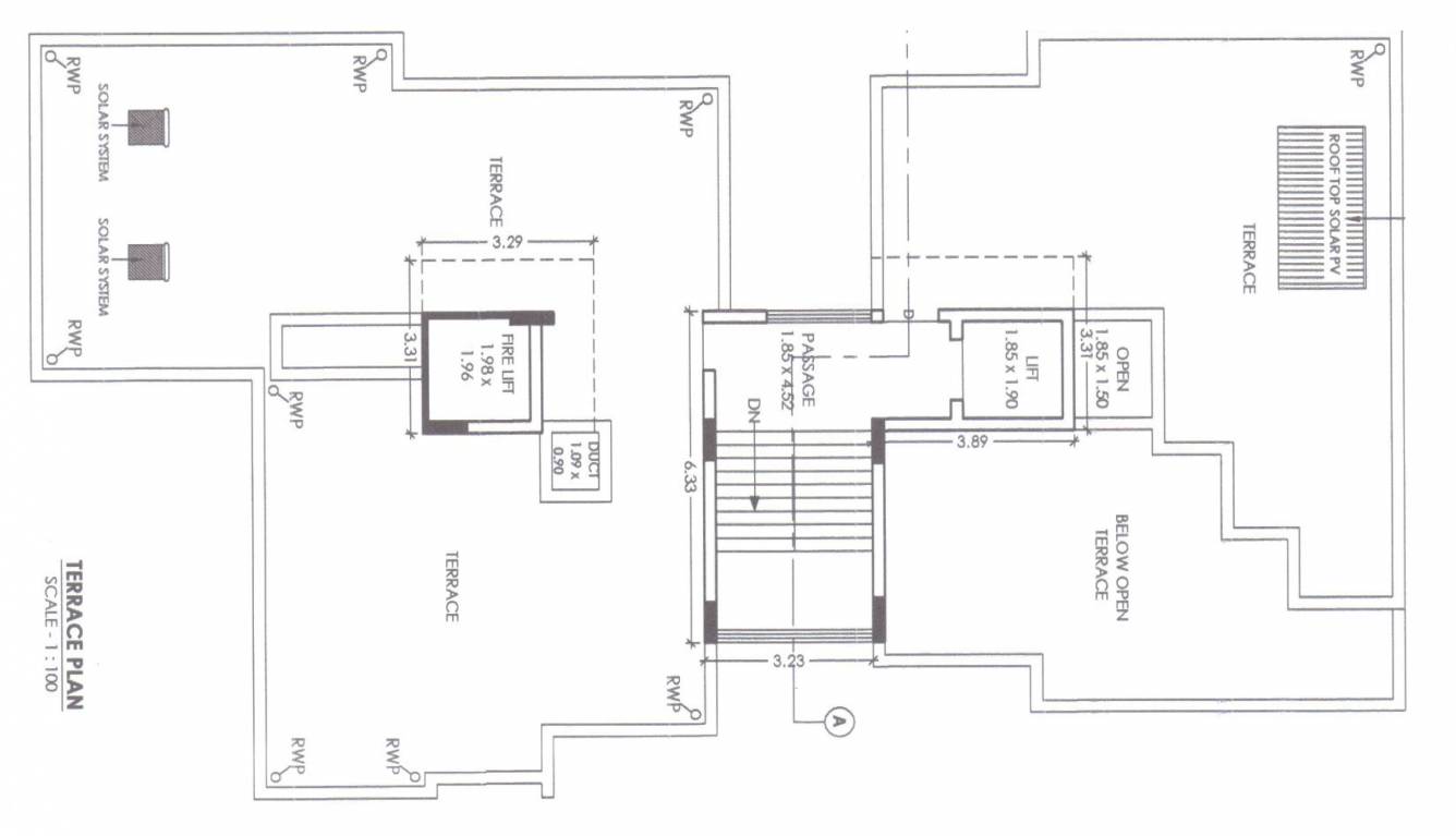  krishna heights Radhe Krishna Heights Cluster Plan for terrace Floor