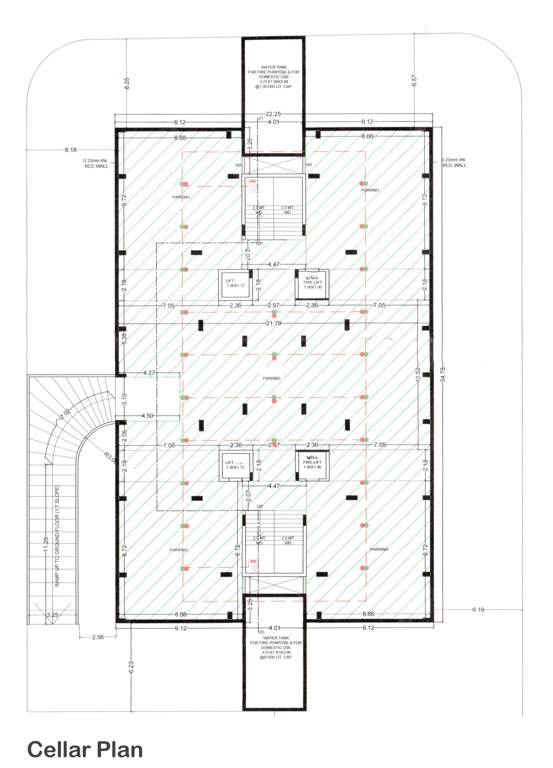  srushti Tower B Cluster Plan for Cellar Floor