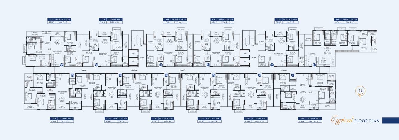  the altitude The Altitude Cluster Plan for Typical Floor