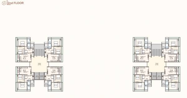  paarijat-blessings Tower A B Cluster Plan for 2nd Floor