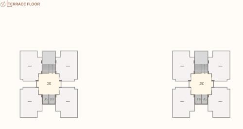  paarijat-blessings Tower A B Cluster Plan for tarrace Floor