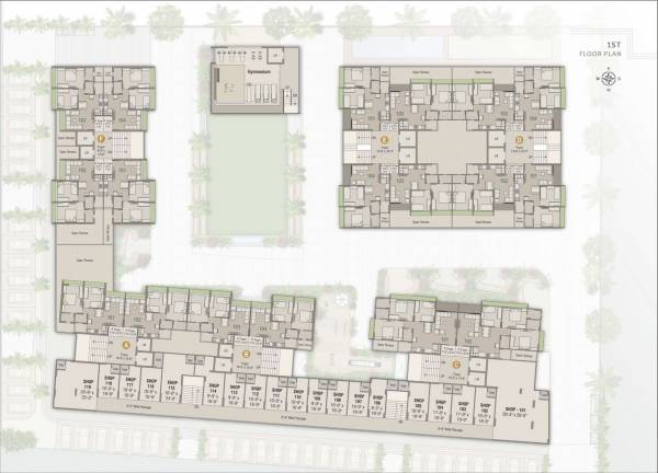  suryansh-skyline Tower A Cluster Plan for 1st Floor