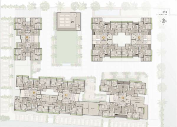  suryansh-skyline Tower A Cluster Plan for 2nd Floor