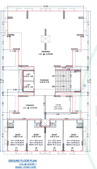  sankalp-heights Tower B Cluster Plan for ground Floor