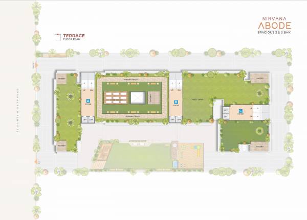  nirvana-abode Block A, B & C Cluster Plan for Terrace Floor