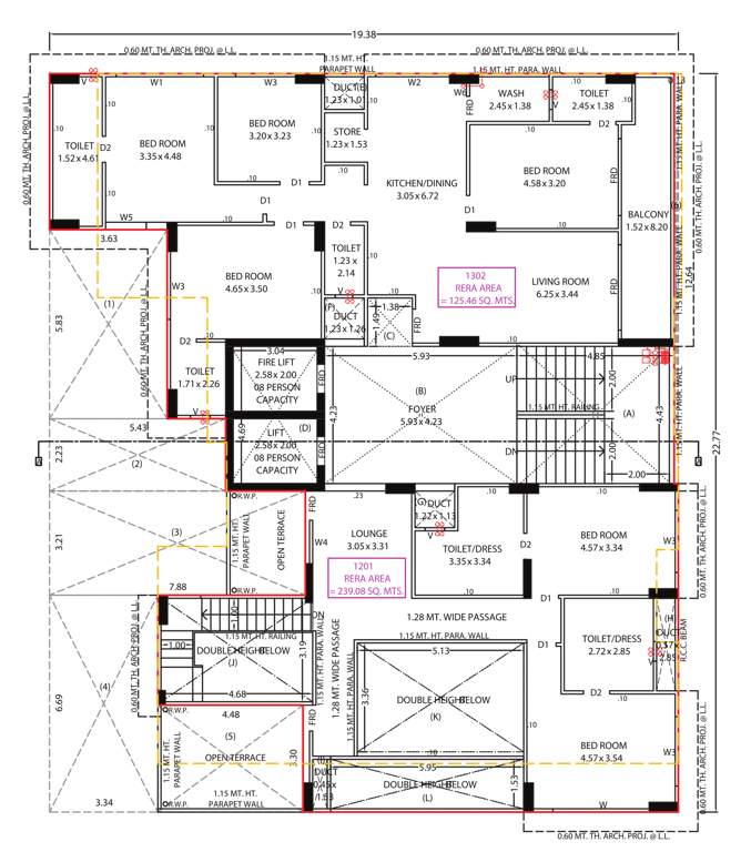  arjun arena Tower A Cluster Plan