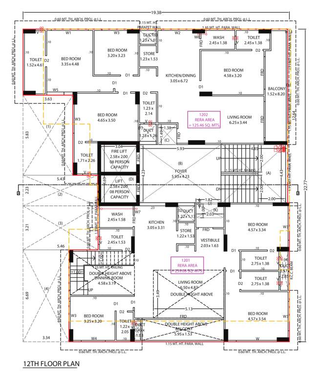  arjun arena Tower A Cluster Plan