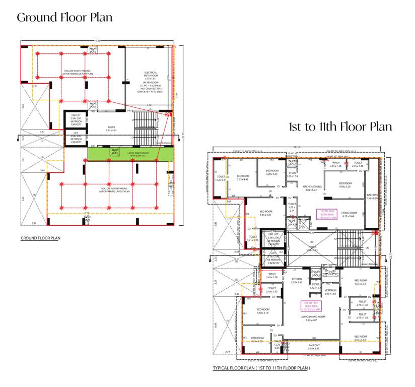  arjun arena Tower A Cluster Plan