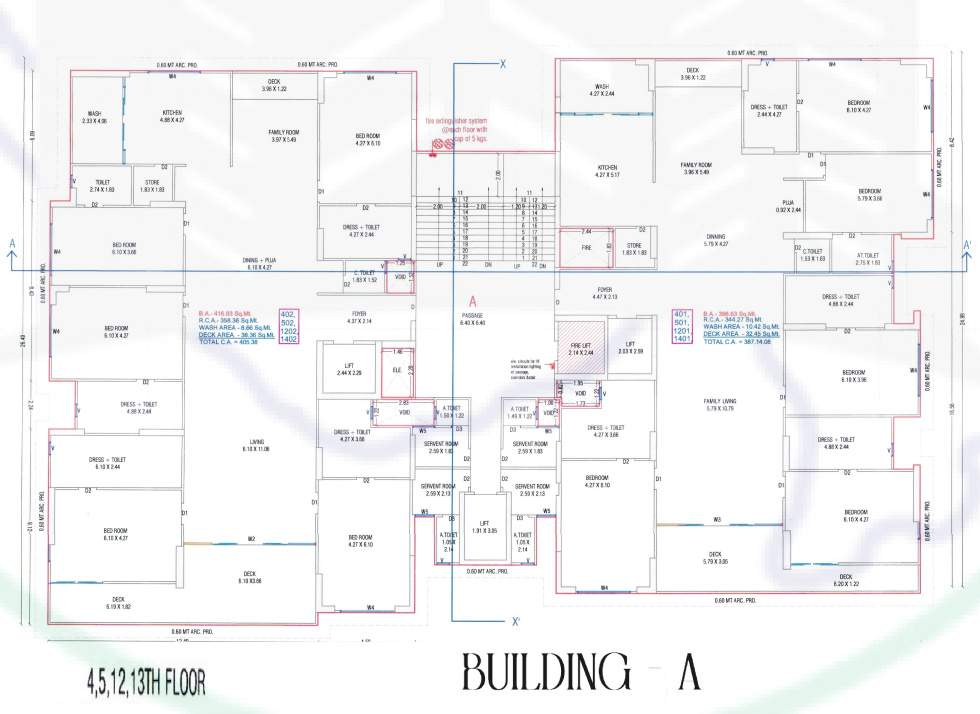  paloma pride A Cluster Plan from 4th to 13th Floor