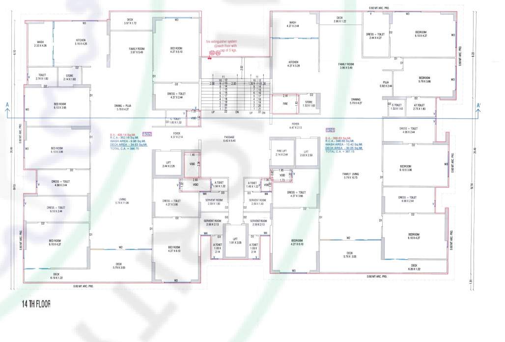  paloma pride B Cluster Plan for 14th Floor