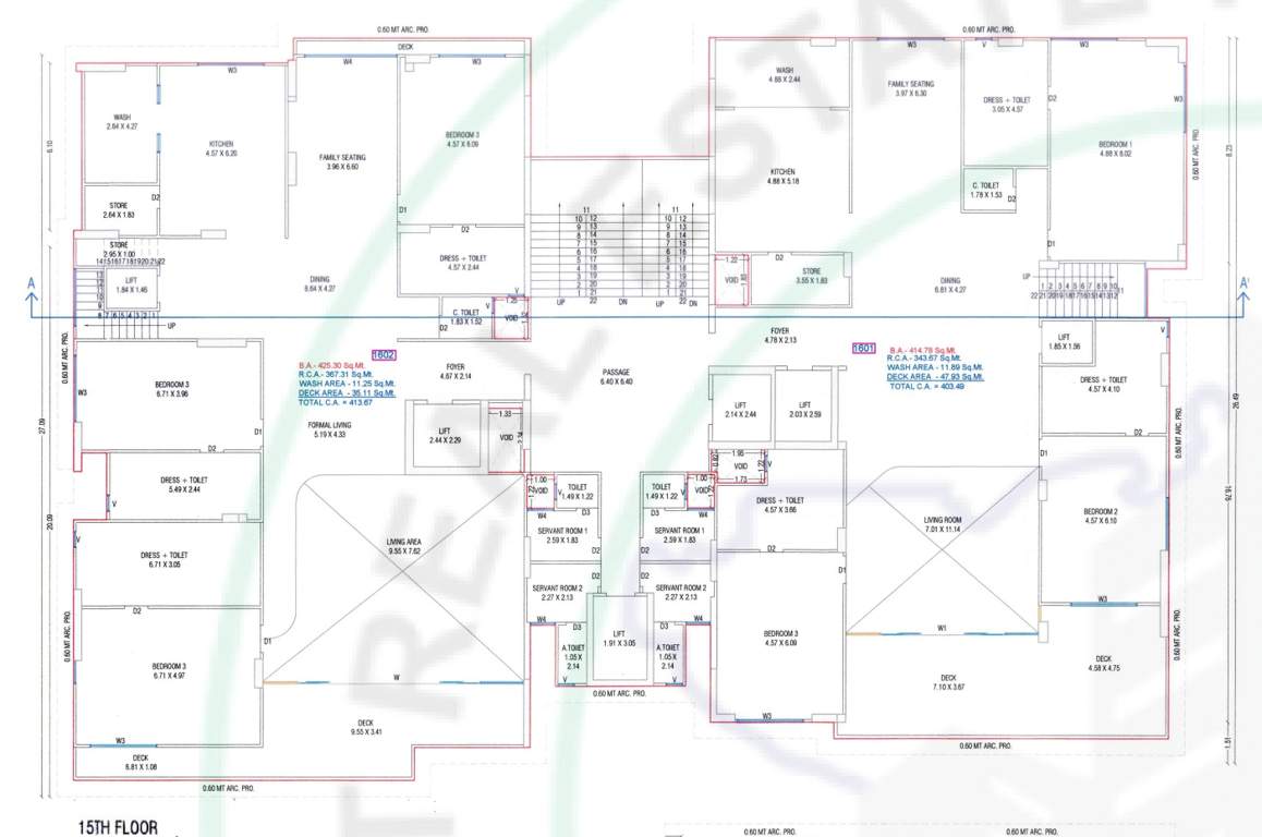  paloma pride B Cluster Plan for 15th Floor