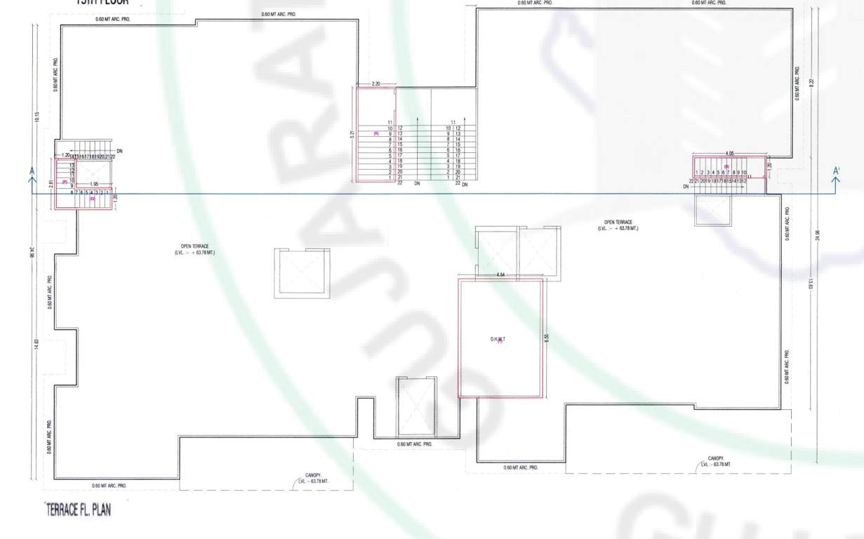  paloma pride B Cluster Plan for terrace Floor Plan