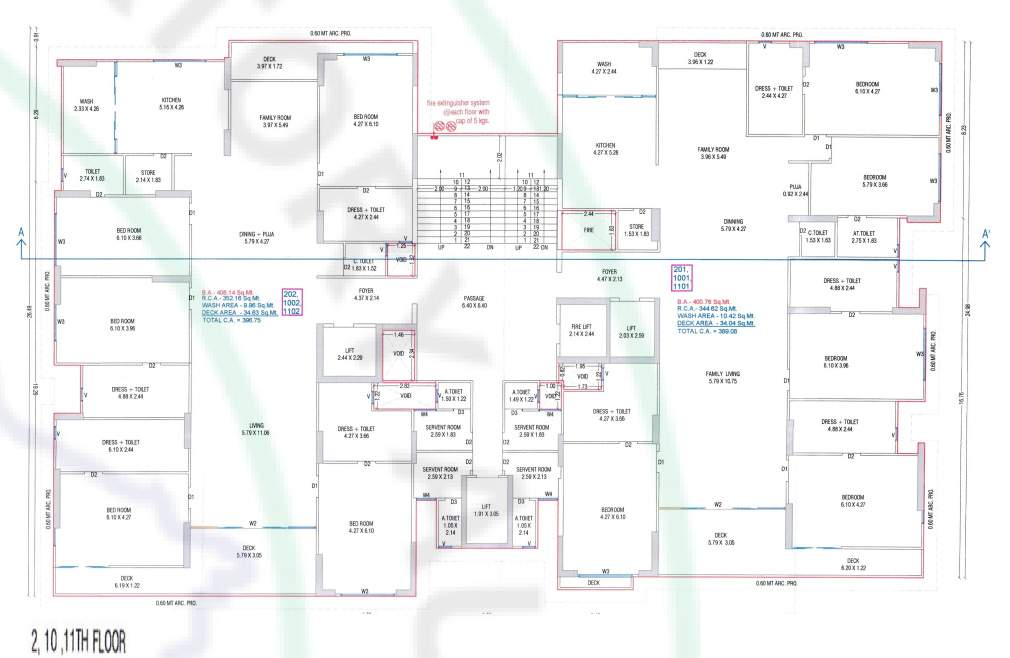 paloma pride B Cluster Plan from 2nd to 11th Floor