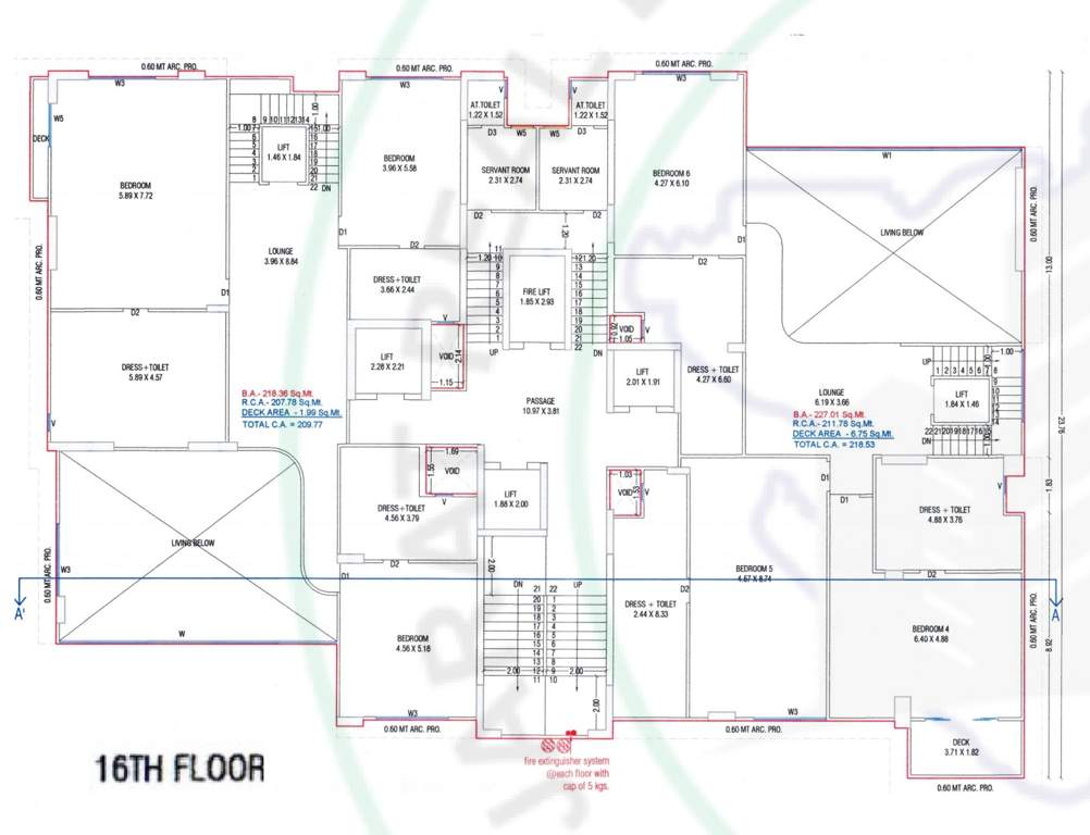  paloma pride C Cluster Plan for 16th Floor